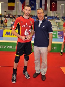 Stijn Dejonckheere, meilleur libéro de l'European League 2013