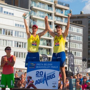 Ward Coucke et Tom Van Walle remportent pour la 3ème fois d'affilées le Belgian Beach Volley Tour.