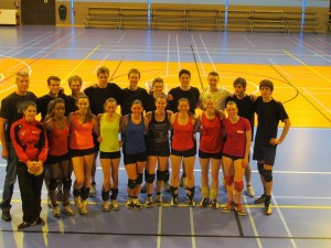 Photo souvenir : Saint Louis Waremme (P1D) et VBC Waremme (Ligue A)