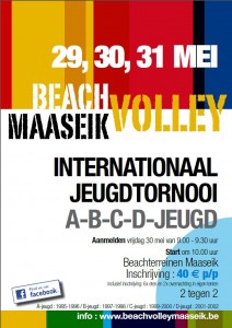 Beach-Volley Maaseik : Tournoi international jeune du 29 au 31 mai 