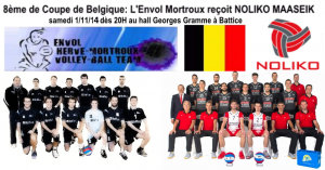 L'Envol Mortroux (N1) reçoit Noliko Maaseik (Ligue A)