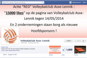 Asse Lennik devra atteindre 15 000 like sur sa page Facebook pour attirer 2 nouveaux head sponsors