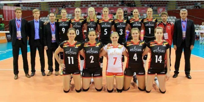 Nos Belgian Yellow Tigers durant le World Grand Prix 2014